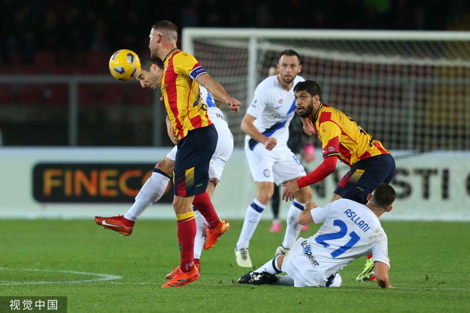 意甲-劳塔罗双响斩意甲百球 国际米兰4-0莱切