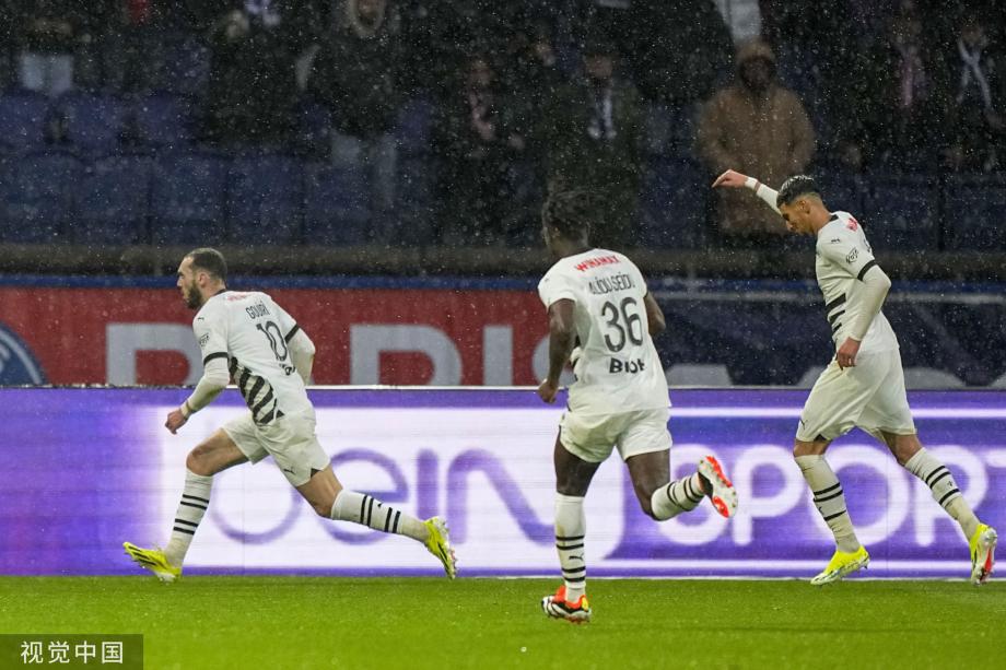 法甲-曼丹达黄点套餐 巴黎1-1雷恩11分领跑