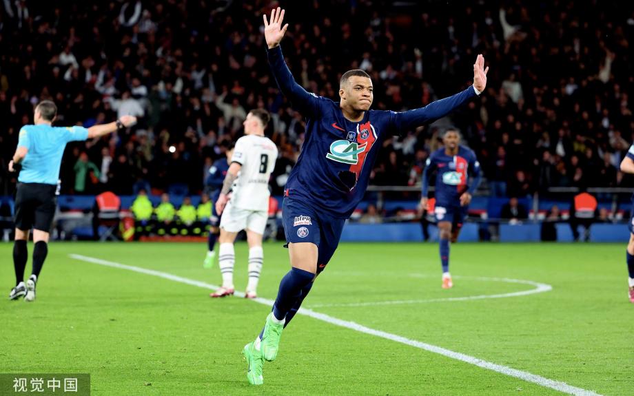 姆巴佩失点+制胜球 巴黎1-0雷恩晋级法国杯决赛