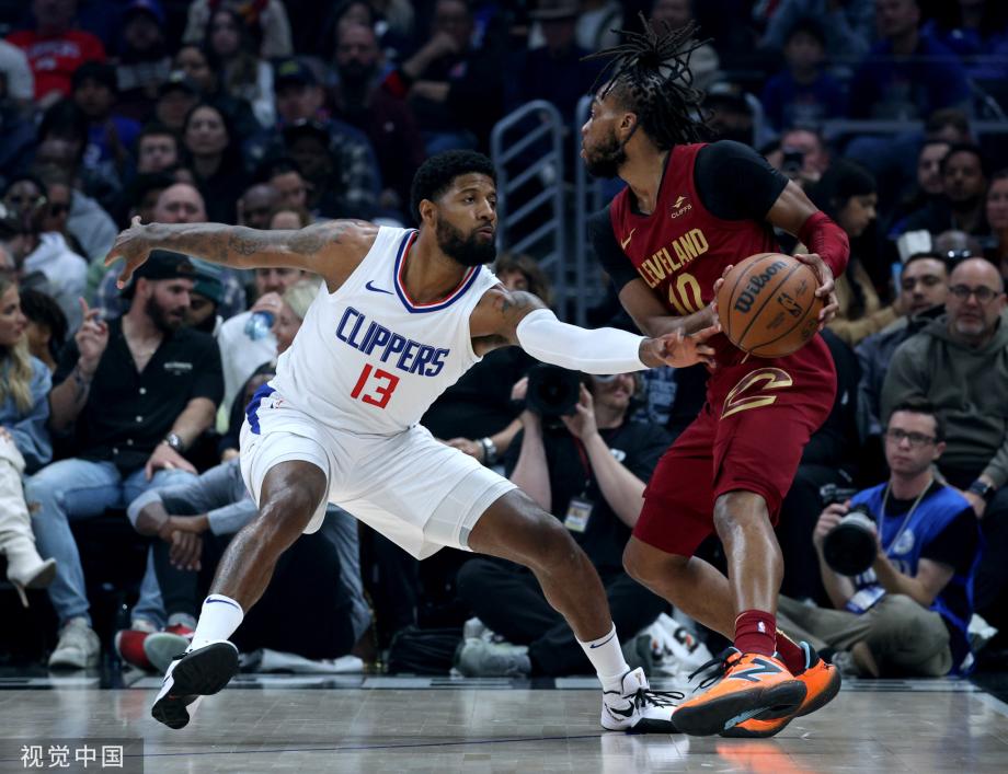 乔治39+11加兰28+8 哈登22分快船大逆转骑士