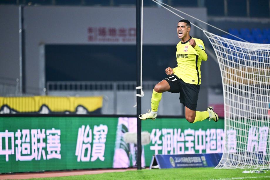 中超-阿代米世界波阿兰破门 津门虎3-1胜西海岸