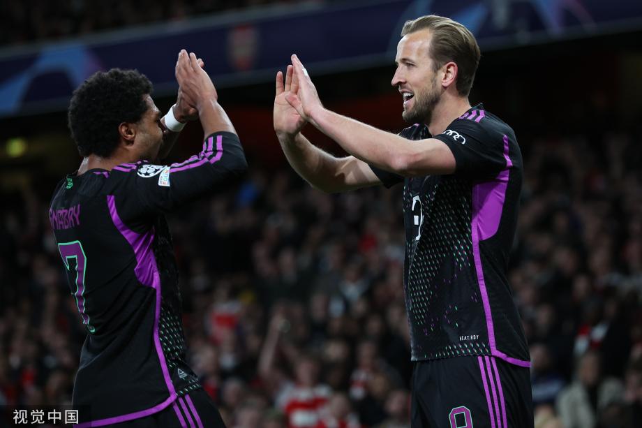 凯恩点射特罗萨德救主 阿森纳首回合2-2拜仁