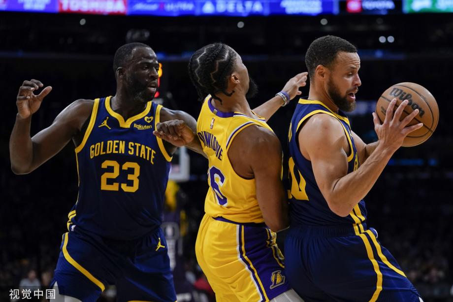 库里23分詹姆斯带病砍33+7+11 湖人负勇士