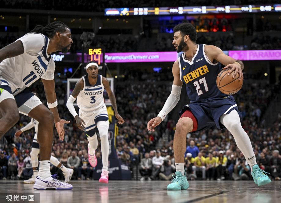 约基奇41+11+7爱德华兹25分 森林狼不敌掘金