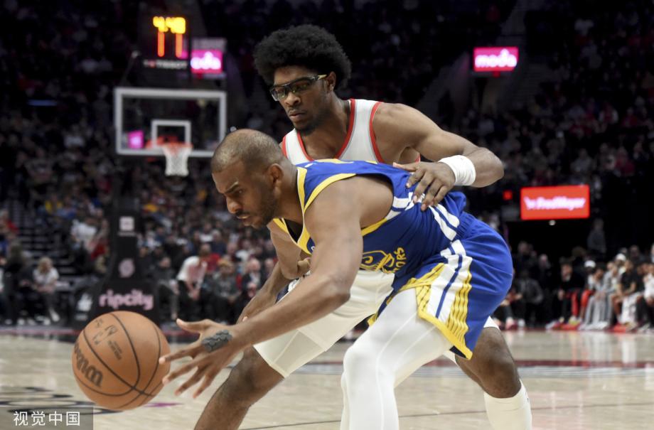 库里22+7+8克莱追梦轮休 勇士力擒开拓者