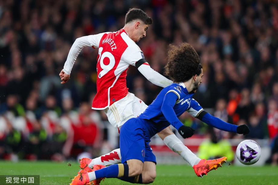 英超-哈弗茨双响 阿森纳5-0切尔西先赛3分领跑