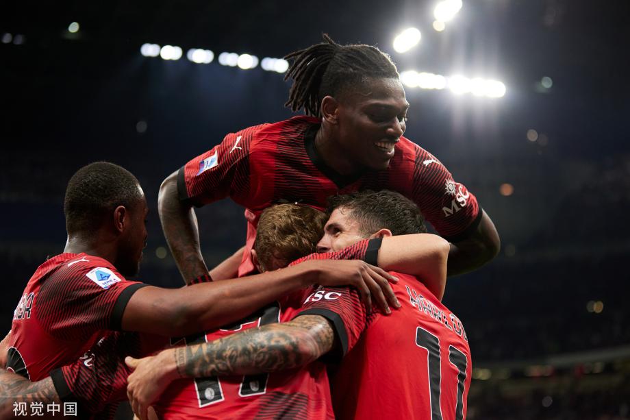 普利西奇双响莱奥传射 米兰5-1大胜卡利亚里