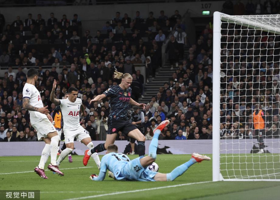 哈兰德双响 曼城2-0战胜热刺领先阿森纳2分