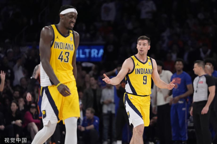 布伦森44+7 尼克斯大胜步行者总比分3-2