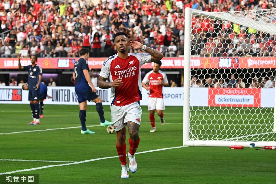 友谊赛-阿森纳2-1逆转曼联 点球加练曼联4-3获胜