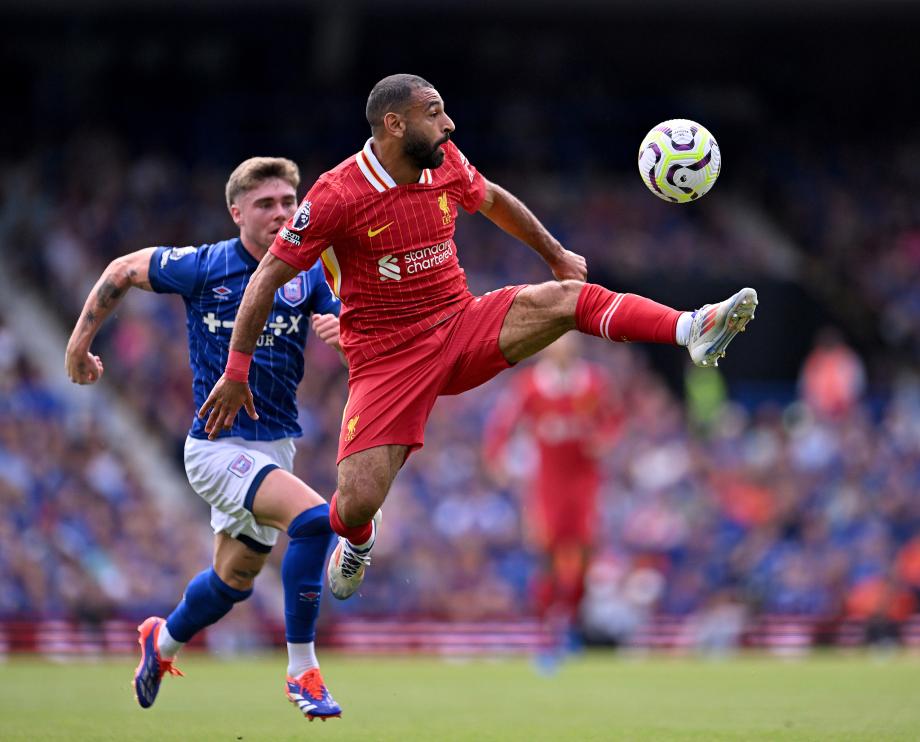 萨拉赫传射 若塔破门 利物浦2-0伊普斯维奇