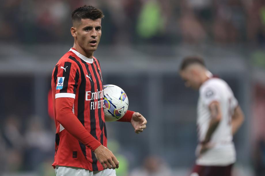 莫拉塔破门奥卡福绝平 AC米兰2-2绝平都灵