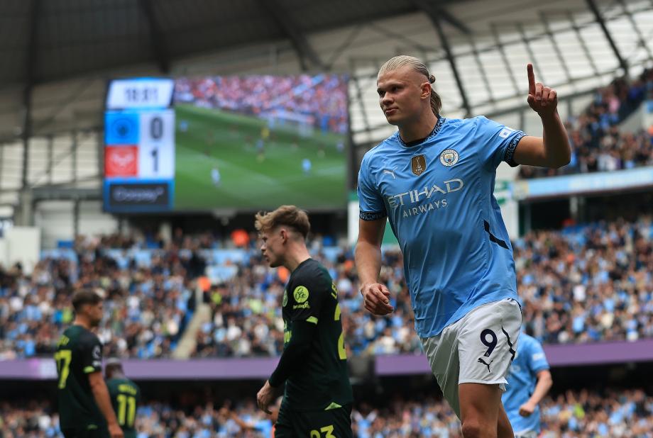 哈兰德双响 曼城2-1布伦特福德斩获四连胜