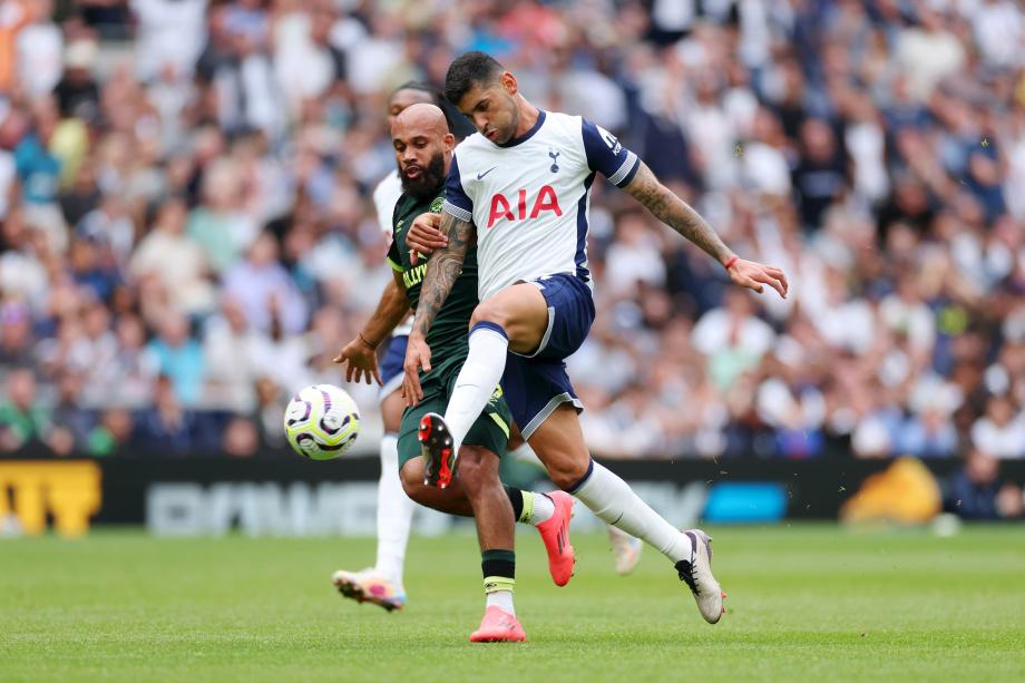 孙兴慜2传索兰克处子球 热刺3-1布伦特福德