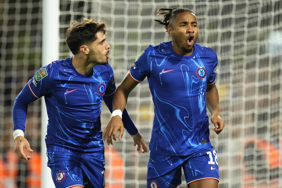 联赛杯-恩昆库戴帽菲利克斯造乌龙 切尔西5-0晋级