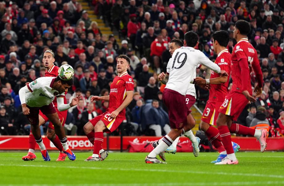 联赛杯-若塔双响萨拉赫建功 利物浦5-1西汉姆