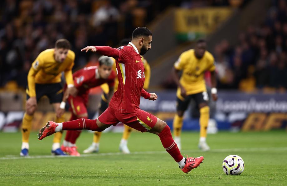 萨拉赫点射 利物浦客场2-1狼队登顶积分榜