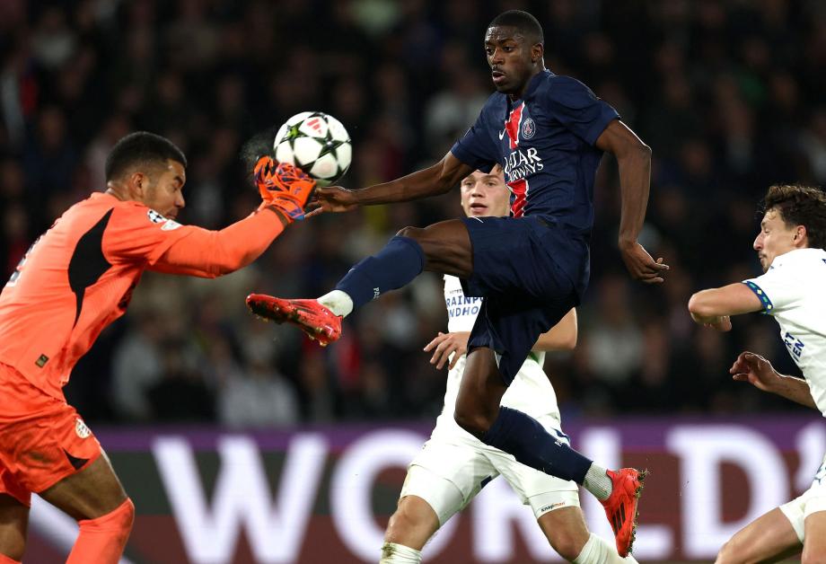 阿什拉夫远射破门 巴黎圣日耳曼1-1埃因霍温