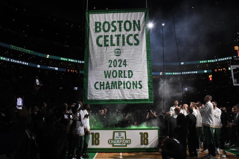 荣誉时刻！凯尔特人升起球队第18面总冠军旗帜