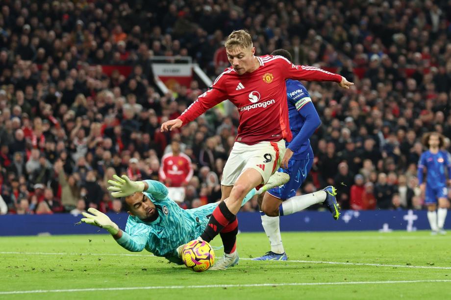 英超-B费点射凯塞多破门 曼联1-1切尔西