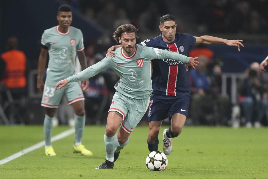 欧冠-科雷亚替补读秒绝杀 马竞2-1逆转巴黎