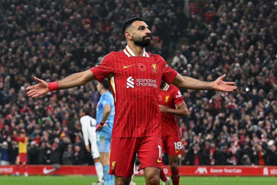 努涅斯破门萨拉赫传射 利物浦2-0领跑积分榜