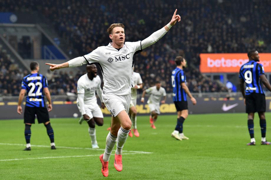 意甲-麦克托米奈推射破门 那不勒斯战平国米