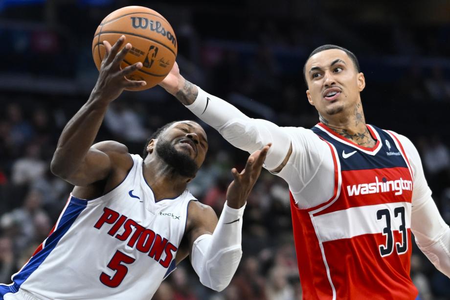 NBA-活塞124-104奇才 杰登-艾维28+4+8