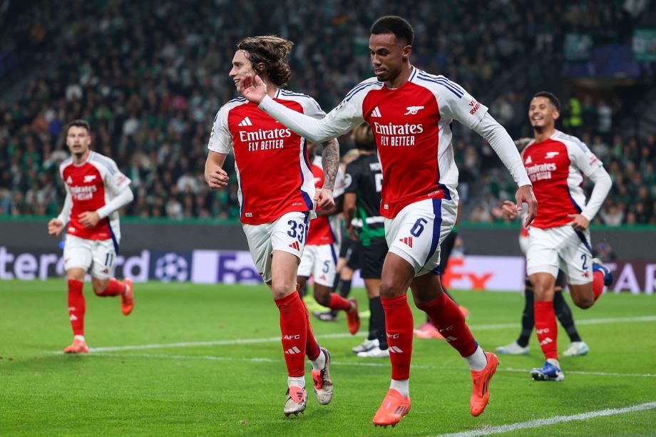 欧冠-萨卡传射 阿森纳客场5-1大胜葡萄牙体育