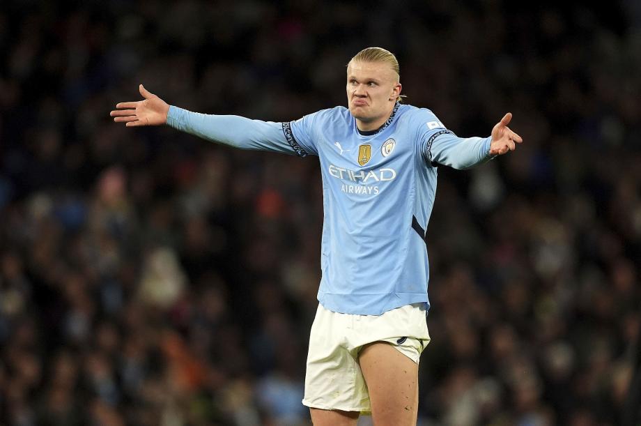 欧冠-哈兰德双响 曼城3-3费耶诺德6场不胜