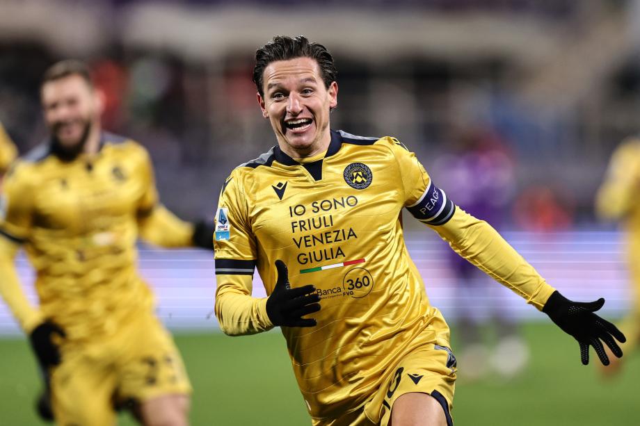 卢卡、托万建功基恩破门 乌迪内斯2-1佛罗伦萨