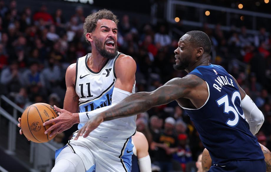 特雷-杨29分兰德尔19+13 老鹰力擒森林狼