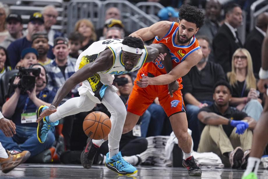 亚历山大45分7篮板8助攻 雷霆客场险胜步行者