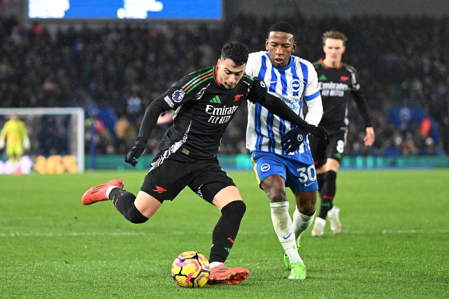 恩瓦内里建功萨利巴送点 阿森纳1-1布赖顿