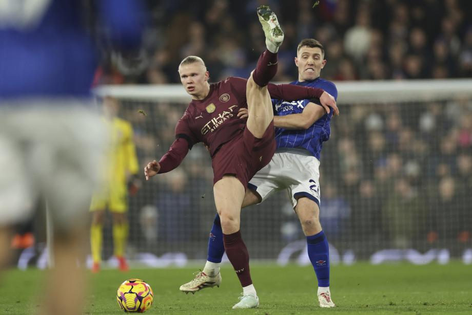 英超-哈兰德破门福登2射1传 曼城6-0伊普斯维奇