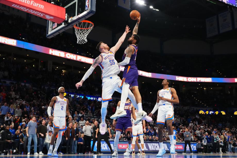 亚历山大50+8比尔25分 杜兰特缺阵雷霆胜太阳