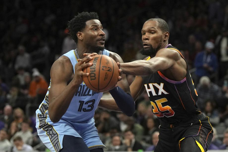 莫兰特26分杜兰特生涯3万分 灰熊险胜太阳