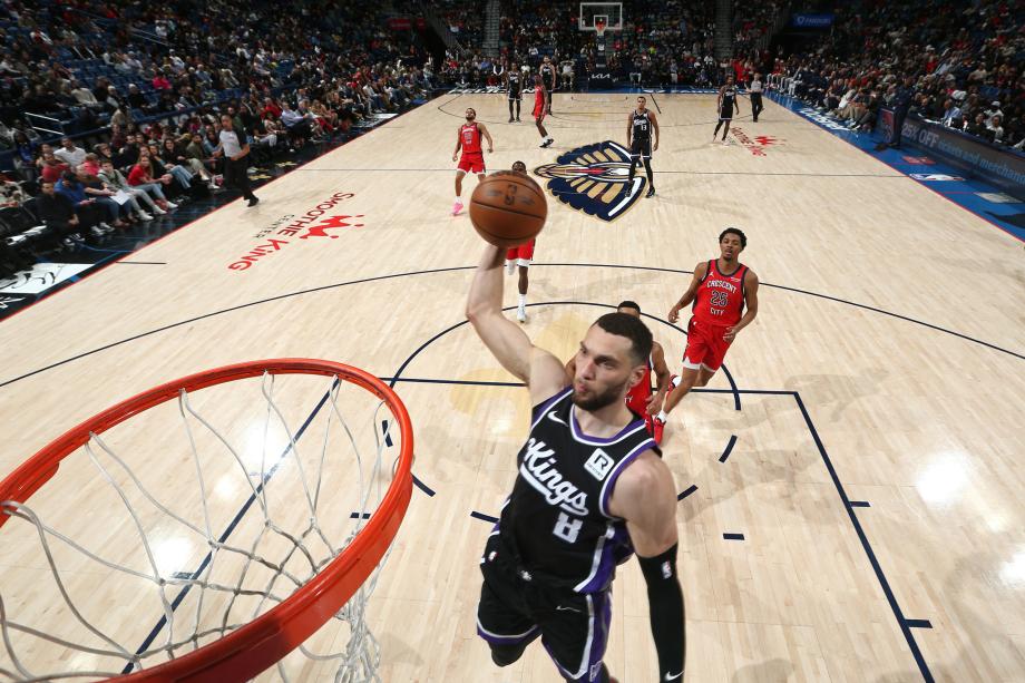 麦科勒姆43+7萨博尼斯22+28 鹈鹕加时力克国王