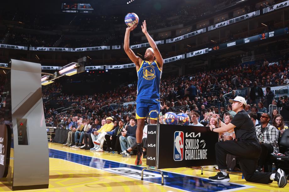 NBA全明星技巧挑战赛：骑士队获得冠军