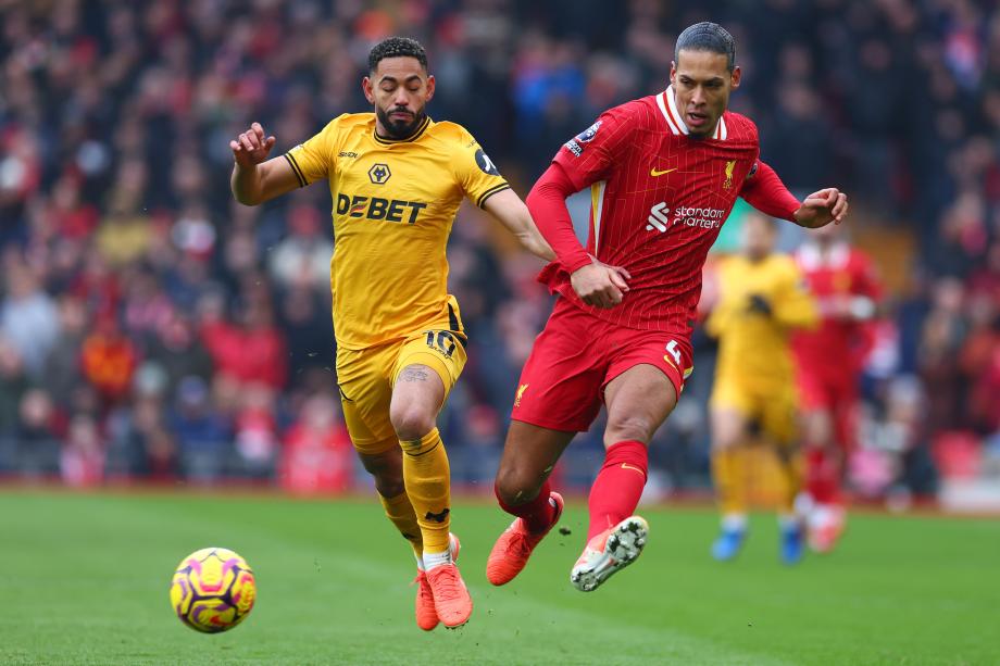 英超-迪亚斯破门萨拉赫建功 利物浦2-1狼队