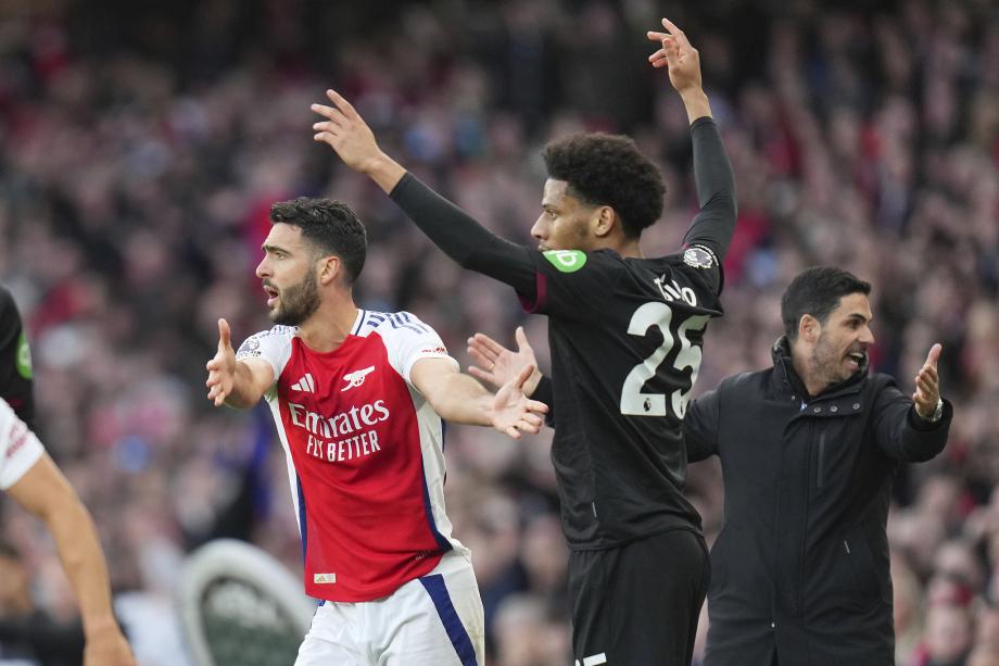 斯凯利红牌 阿森纳0-1西汉姆15轮不败遭终结