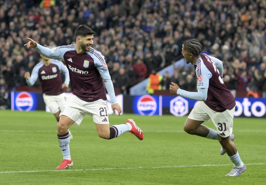 阿森西奥梅开二度 维拉3-0布鲁日晋级8强创历史