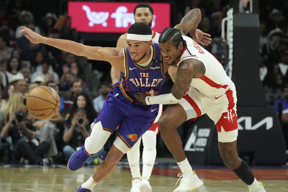 杰伦·格林砍33分杜兰特伤退 火箭赛季三杀太阳