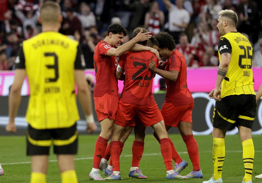 格纳布里一条龙破门 拜仁2-2多特蒙德