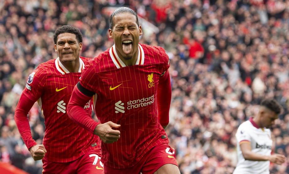 英超-迪亚斯破门范戴克制胜球 利物浦2-1西汉姆联