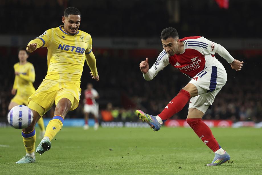 8轮不败！阿森纳2-2水晶宫距榜首12分