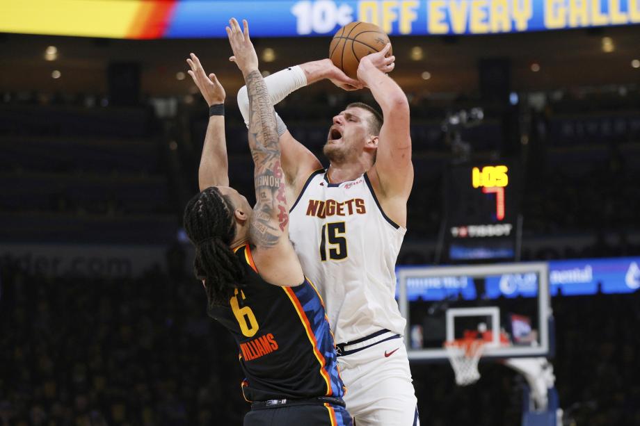 戈登三分准绝杀约基奇42+22 掘金逆转雷霆1-0