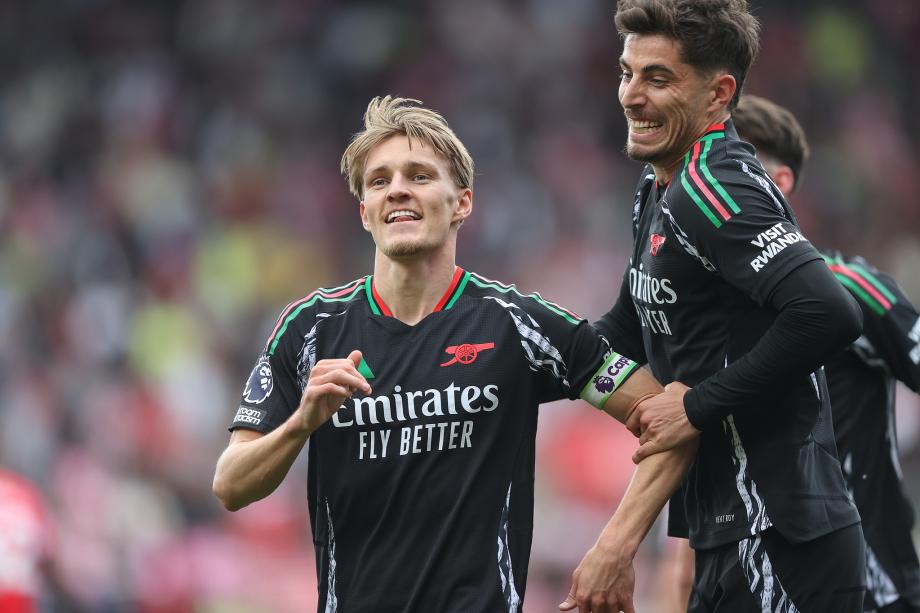 英超-厄德高绝杀 阿森纳2-1南安普顿亚军收官