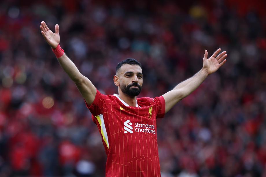 英超-萨拉赫破门 十人利物浦1-1水晶宫联赛夺冠