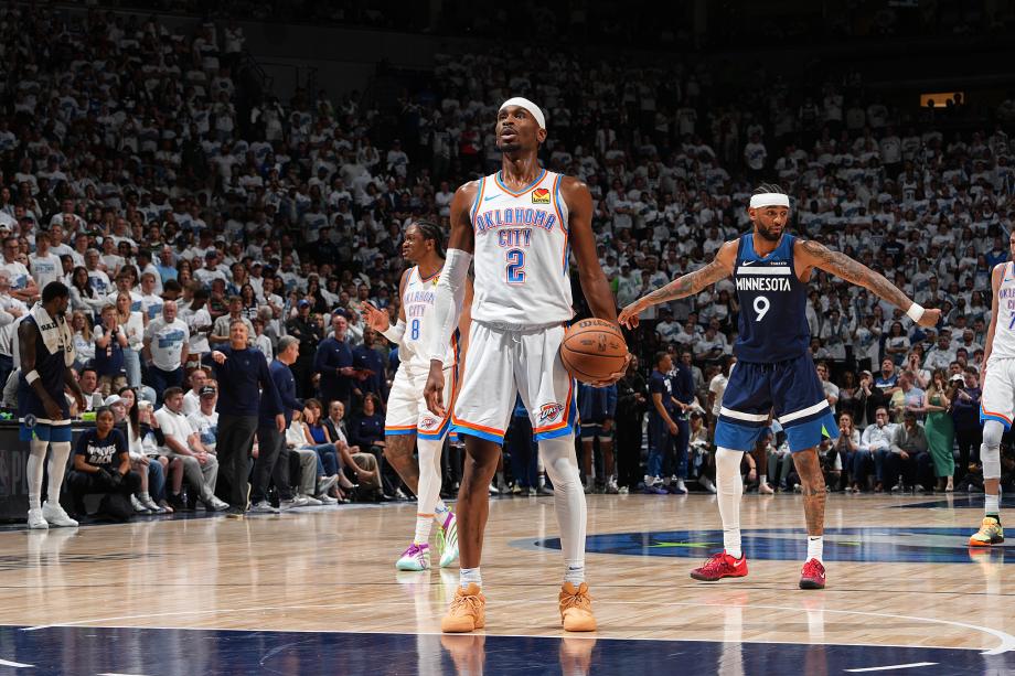 SGA40+10爱德华兹16分 雷霆险胜森林狼总分3-1